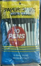 1980 Vintage Package of 10 Papermate Double Heart Write Bros Ball Pens Black Ink picture