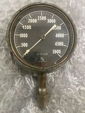 Vintage ASHCROFT 5000 PSI Water Pressure Gauge AMP 6336 50LB. SUBD. picture