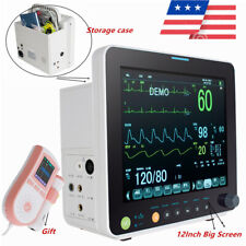 CE Carejoy 12'' Portable Patient Monitor Vital Signs SPO2,NIBP,ECG,RESP,TEMP,PR picture