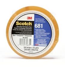 4 Rolls 3m 681 (new 610)  Scotch Light Duty Packing Tape 3/4 in x 72 yd picture