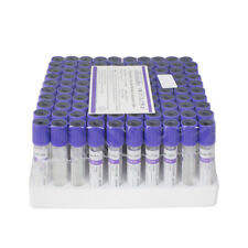 100pcs Glass Newest Vacuum Blood Collection Tubes EDTA Tubes Device,2mL,12x75mm picture