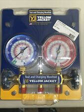 Yellow Jacket Manifold Gauge 42001 No Hoses for R22 R410A R404A 3-1/8 in. Gauges picture
