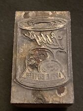 VINTAGE Libbys APPLE BUTTER Can Advertising Printer Block Antique picture