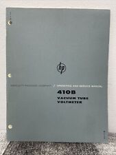 Hewlett-Packard HP 410B Vacuum Tube Voltmeter Operating & Servicing Manual 1965 picture
