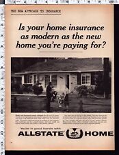 1961 Vintage Print Ad Allstate Home Insurance USA picture