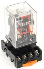 Ice Cube General Purpose Relay + Socket Choose Voltage, 8 P, 11 Pin, AC or DC picture