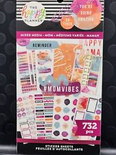 The Happy Planner Mixed Media MOMVIBES Sticker Book, 732 Sticker Pieces FULL picture