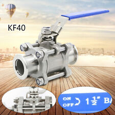 NEW KF40 Ball Valve Vacuum Isolation Both Sides Flange Stainless Steel Body picture
