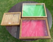 Lot of THREE (3) Nice Vintage Countertop Display Cases Boxes LOCAL PICK-UP ONLY picture