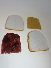 Peanut Butter &Jelly Sandwich, Vintage, Realistic,  Fake Pretend Play Food, PB&J picture