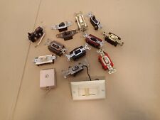 Lot Of 14 Old Vintage Toggle Light Switches & Phone Jack picture