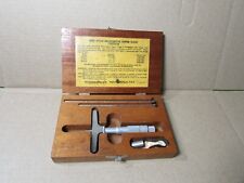 Vintage Lufkin 513 Micrometer Depth Gauge 0-3
