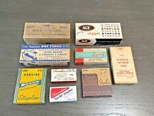 Vintage Staples Lot of 8 Boxes Complete/Incomplete Tot Heller Roberts Apex Speed picture