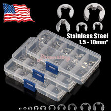 600PCS E-Clip External Retaining Snap Internal Circlip Ring Kit Stainless Steel picture