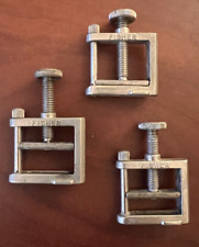 Vintage Fisher Scientific Castaloy Hose Cock Tube Clamps (Lot of 3 Clamps) picture