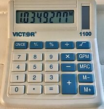 VINTAGE VICTOR 1100 RARE CALCULATOR SOLAR POWERED picture