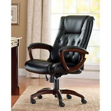 Better Executive Mid-Back Manager's Office Chair with Arms, Black Bonded Leather picture