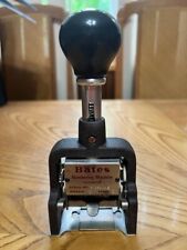VINTAGE BATES MANUFACTURING COMPANY NUMBERING MACHINE SERIAL # D 639096 picture