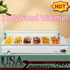 1200W Electric Bain Marie Buffet Server 6 Pans Commercial Countertop Food Warmer picture