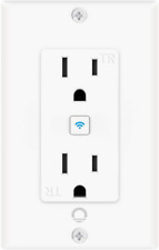Lumary Smart Wi-Fi In-Wall Outlet 15 Amp 125 Volt Tamper Resistant Split Duplex picture
