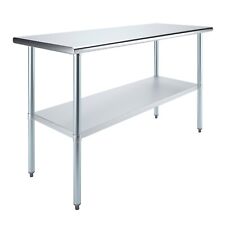 24 in. x 60 in. Stainless Steel Work Table | Metal Utility Table picture