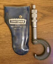 Craftsman Vintage Micrometer Outside 0-1 Inch USA Made Tool With Case  picture
