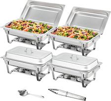 VEVOR Catering Warmer Server Chafing Dish Buffet Set, 4 Packs, 8 Quart picture
