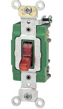 30 Amp Industrial Grade Heavy Duty Double-pole Pilot Light Toggle Switch, Red | picture