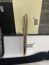 New Authentic Montblanc Meisterstuck Rollerball Pen Gold Wavy shape Metal 163P picture