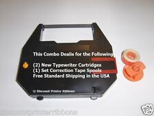 Combo Deal Olympia Carrera DE Luxe Typewriter Ribbon / Correction Spool picture