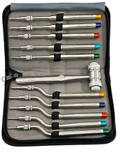 10PCS Osteotome Convex Offset + Straight, w/ Mallet - Color Coded Instruments picture