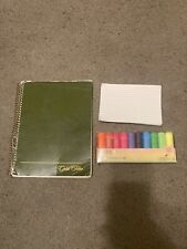 Lot Of 3 Writing Supplies( Mini Highlighters, Flash cards And A Planner) Used  picture