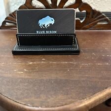 Coach Vintage Classic Black Leather Lozenge Stamped Business Card Holder picture