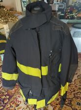 Vintage Retired Firefighter Turnout JACKET FIRE COAT USED Size 44 X 32 picture