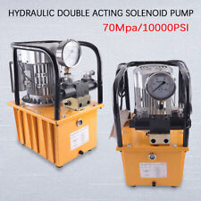 Double-Acting Electric Driven Hydraulic Pump 10K PSI Double Solenoid Valve 750W picture
