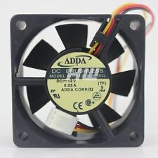 For ADDA AD0612HB-A70GL DC12V 0.23A 60x60x25mm 3 Pin Case/CPU Cooling Fan picture