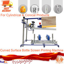 Curved Surface Bottle Screen Printing Machine For Cylindrical & Conical Products picture