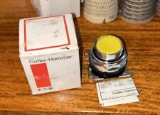 Cutler Hammer Operator Standard Button Yellow 10250 T104 Vintage New Old Stock picture