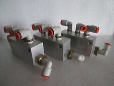 SMC, 5 Valve Assy Block Assy, Used, Lot of 3 picture