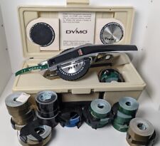 Vintage in Case Dymo Deluxe Tapewriter Kit Label Maker Bundle picture