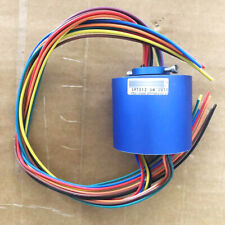 NEW 8Wires 380V AC/DC 10A 54MM Dia Metal Capsule Conductors Slip Ring Blue picture