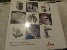 RARE Leica Equipment Binder FULL of Catalogs Brochures Clinical Service Manuals picture