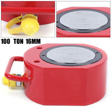 100 Ton LOW HEIGHT Profile Hydraulic Cylinder Jack Ram Lifting 16mm Stroke Tool picture