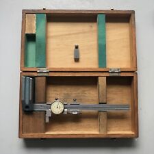 Vintage Mitutoyo No 509-123 6” Dial Venier Height Gage With Original Box picture