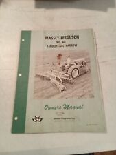 Vintage 1958  Massey Ferguson No 68 Tandem Disc Harrow  Owners Manual  picture