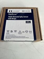 OXI-A/N - COVIDIEN NELLCOR - ADULT-NEONATAL Sp02 SENSOR WITH WRAPS - NEW picture