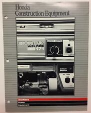 Vintage Honda Construction Power Equipment Water Pumps Generators 1988 Brochure picture