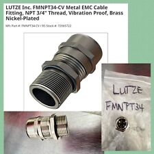 Lutze FMNPT34 Cable Fitting Metal FNIP NPT 3/4