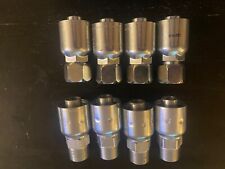 Lot Of 8 Parker 43 Series Hydraulic Hose Fittings picture