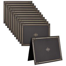 12-Pack Black Certificate Holders - Use as Award, Diploma Cover, Letter-Size picture